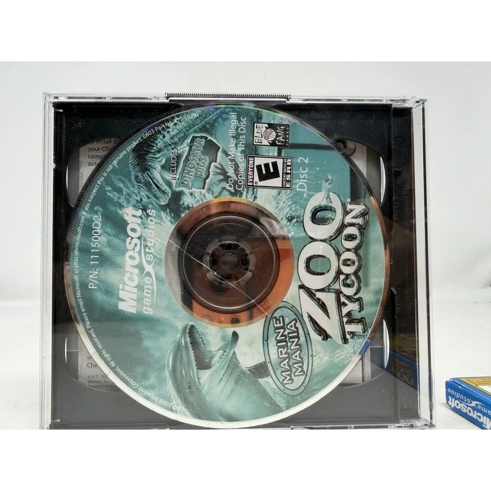 Zoo Tycoon Complete Colection PC CDROM Microsoft 03 Marine Mania Dinosaur Digs E